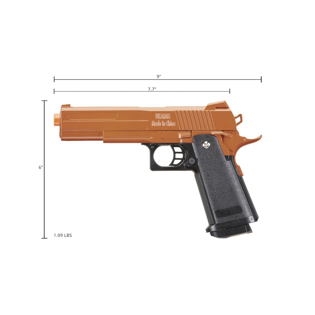 2011 Metal Alloy Spring Airsoft Gold Pistol