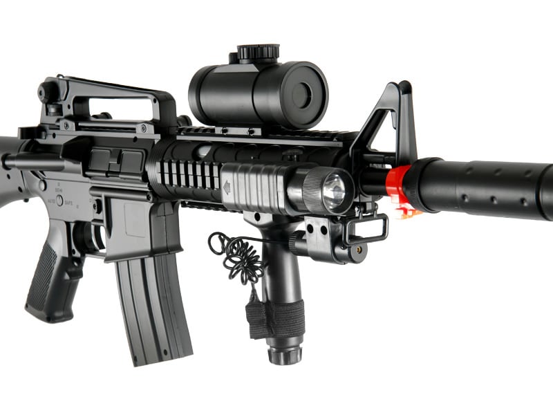 Double Eagle M16 M83B2 FPS-200 Electric Airsoft Assault RIS AEG Rifle