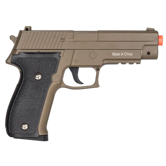 G26D Airsoft Metal 226 Spring Pistol - DARK EARTH Shoots 280 FPS