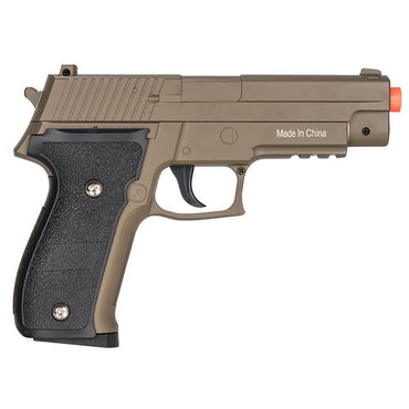 G26D Airsoft Metal 226 Spring Pistol - DARK EARTH Shoots 280 FPS