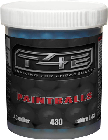 T4E Premium .43 Caliber Paintballs, Blue, 430 Count Jar