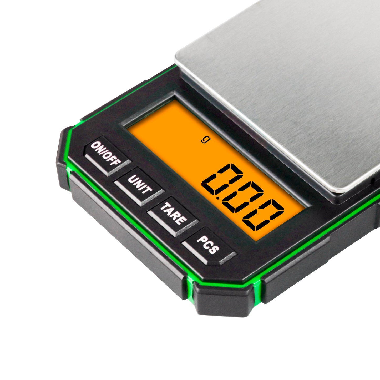Fuzion Green Mini Digital Weighing Scale, 200g x 0.01g Jewelry Gram Scale