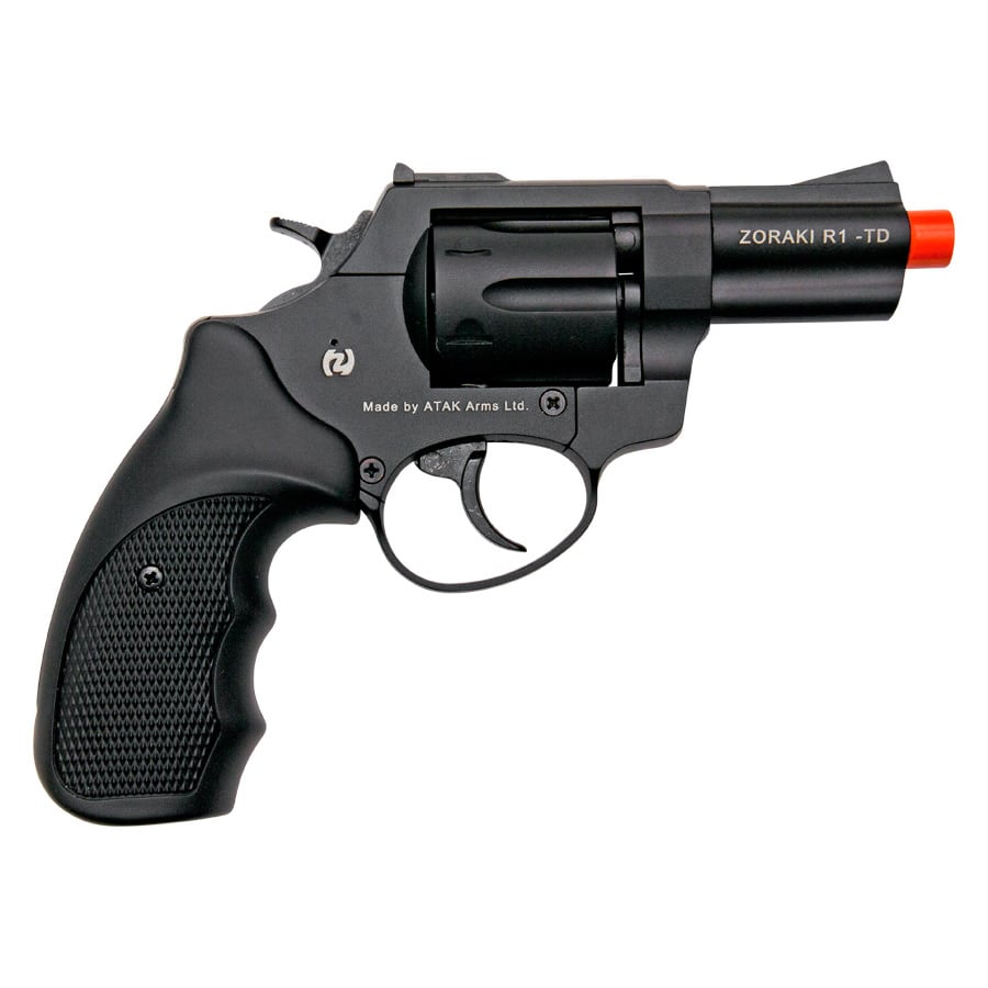 Zoraki R1 2.5" Barrel Revolver Black Finish - 9mm Front Firing Blank Gun
