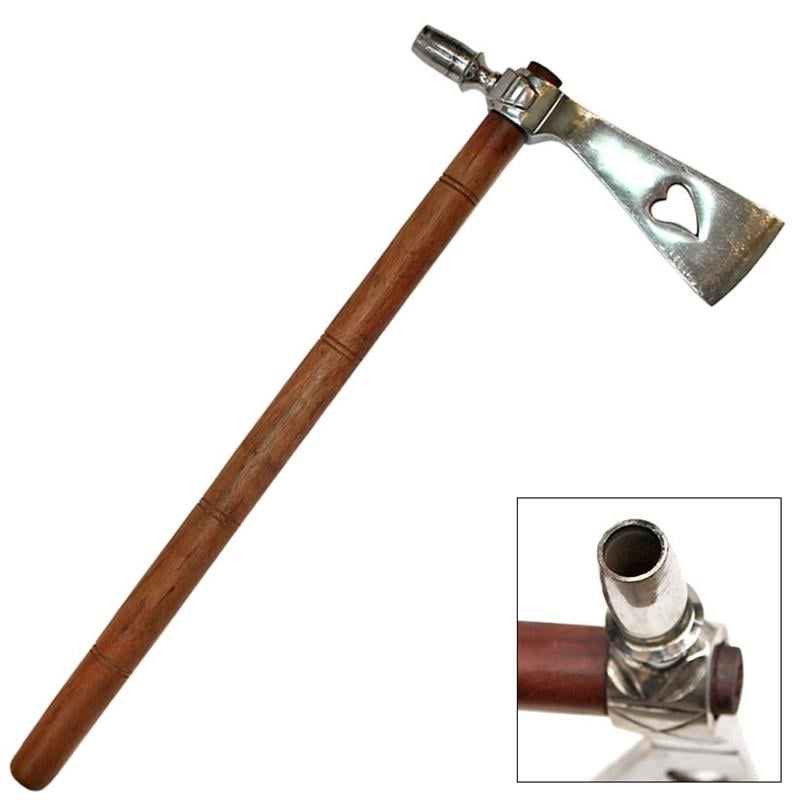 17.5 Inches Bleeding Heart Tomahawk Peace Pipe