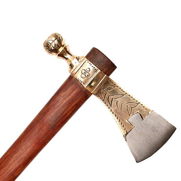 Decorative Brass Tomahawk Peace Pipe