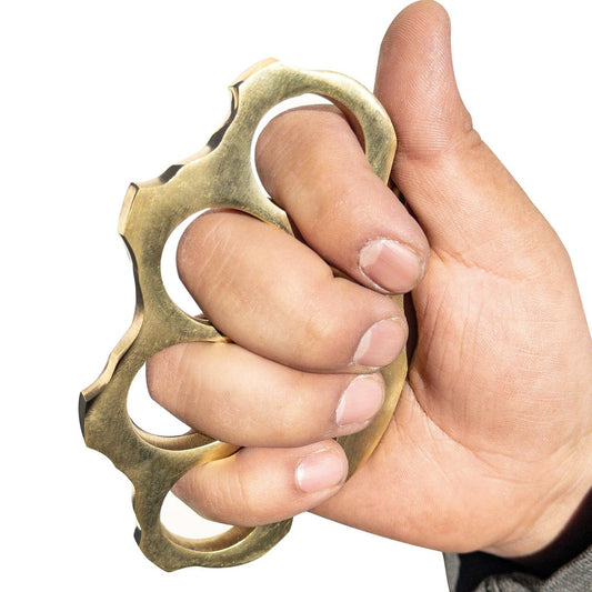 100% Solid Brass Knuckle Key Ring Belt Clip