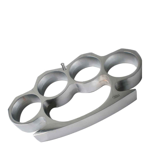 Self Defense Chrome Metal Buckle Knuckles, Paperweight