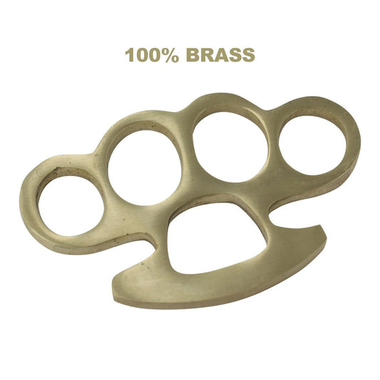 100% Pure Brass Knuckleduster Paper Weight Accessory