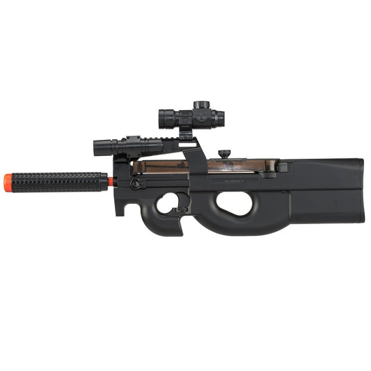 WellFire D90H Electric Airsoft Submachine Gun with Shooting Target