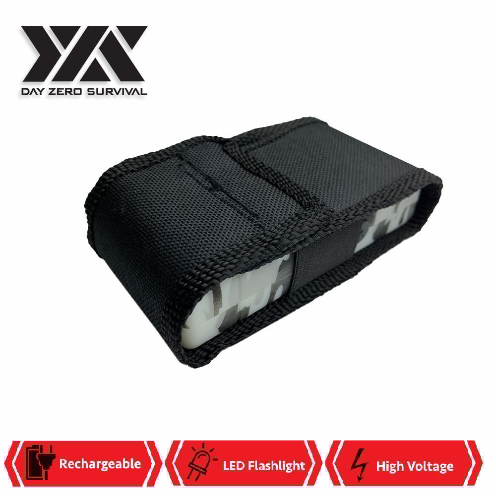 DZS 10 Million Volt Self Defense Snow Camo Stun Gun Rechargeable
