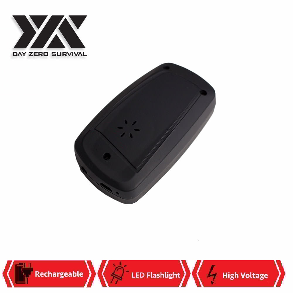DZS Key Fob Stun Gun With Personal Alarm And LED Flashlight