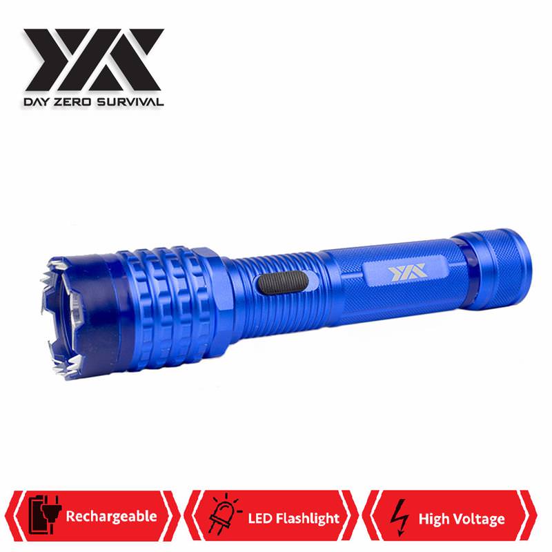 DZS Blue Delta Stun Gun 10 Million Volt Rechargeable With LED Flashlight