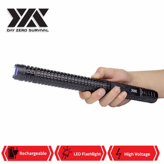 DZS Elite Tactical Stun Gun With 3 Functions LED Flashlight