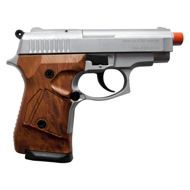 Zoraki Front Fire Silver M914 Full Auto 9mm Blank Gun Machine Pistol