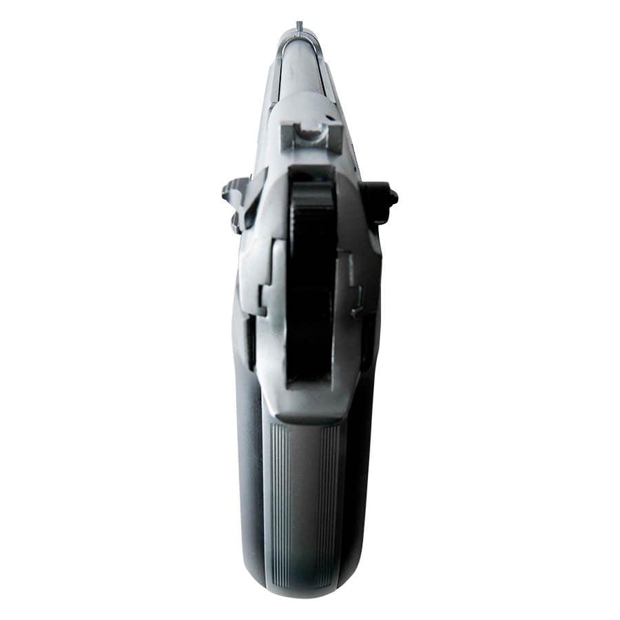Jackal Full Automatic Front Firing Blank Machine Gun Nickel Finish