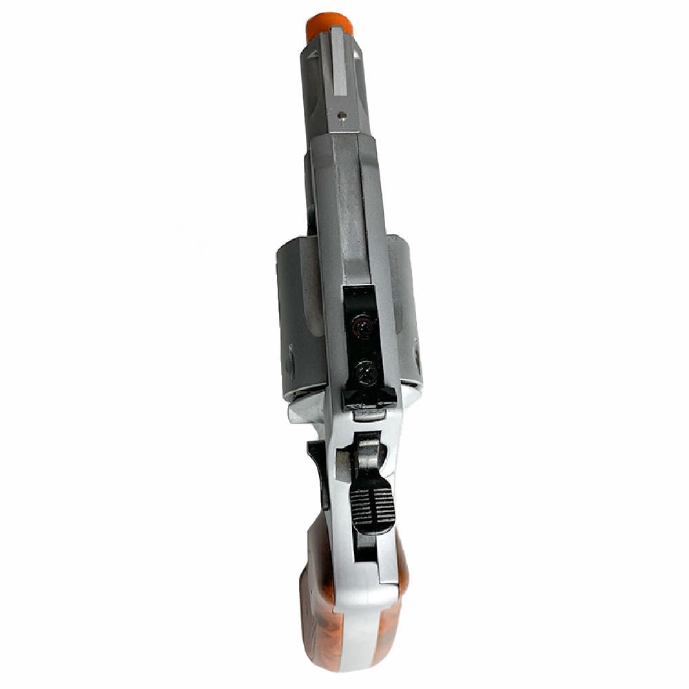 Zoraki R2 Silver 2" Barrel - Front Firing Blank Gun Revolver Simulated Wood Grips