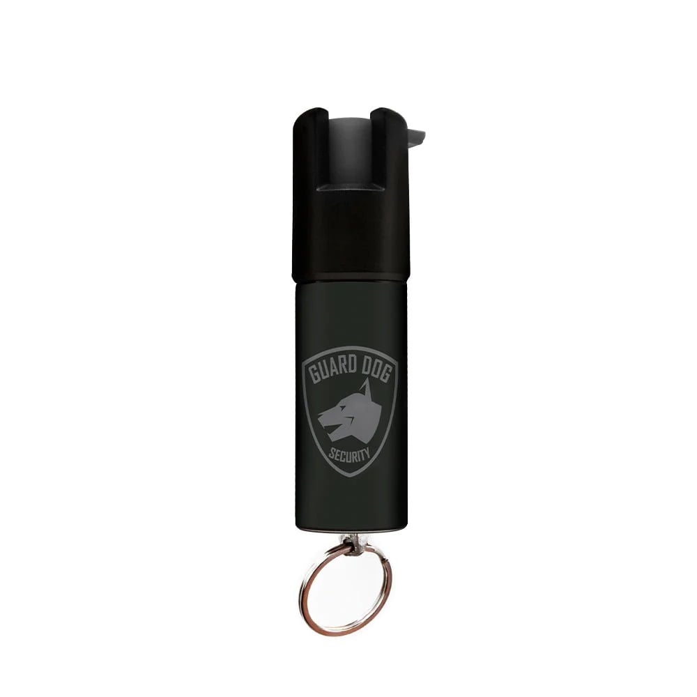 Black Keychain Mini Pepper Spray for Self Defense - Safety Twist Top to Prevent Accident