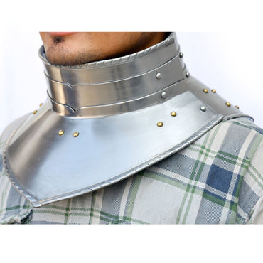 Medieval Renaissance Raised Collar Neck Gorget
