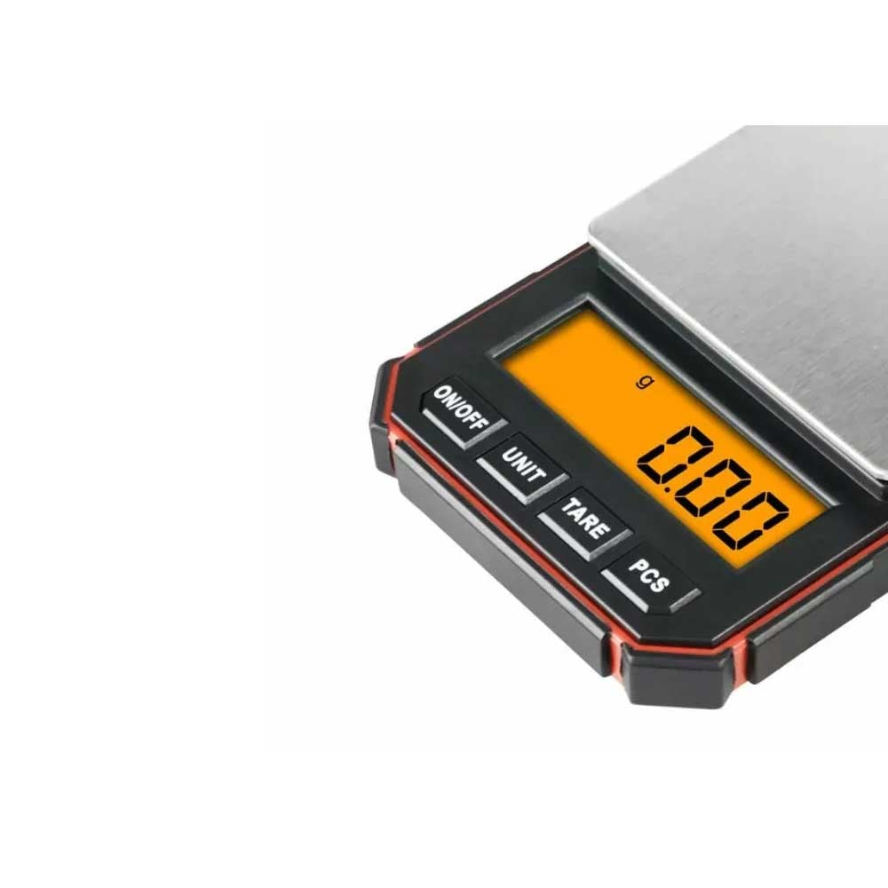 Fuzion Red Mini Digital Weighing Scale, 200g x 0.01g Jewelry Gram Scale