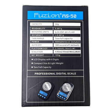 Fuzion Microgram Series Professional Digital Scale 50G x 0.001G