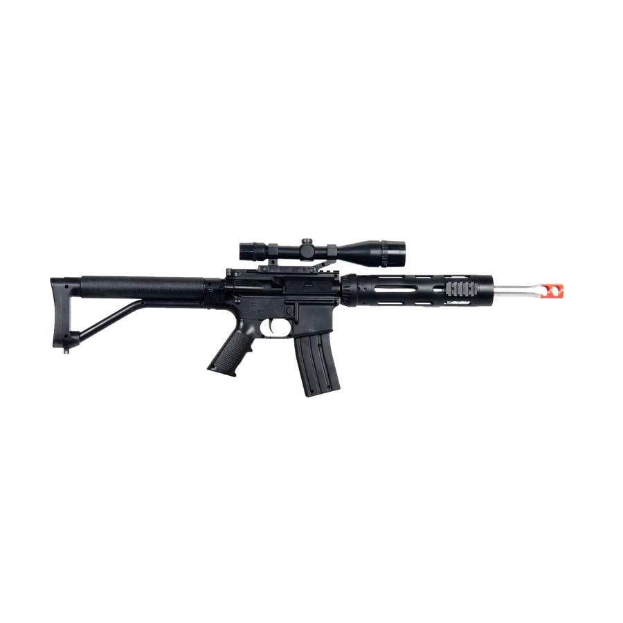 P1136 FPS-280 Rifle and FPS-120 Pistol Spring Airsoft Guns Combo Pack