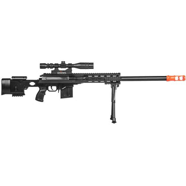 Tactical Spring Sniper Airsoft Rifle Gun With Laser Scope Bipod