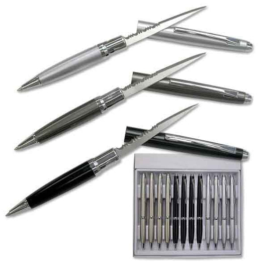 One Dozen Elegant Executive Letter Opener Pen Knife Set