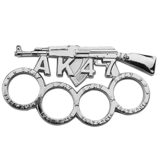 Zinc Alloy Self Defense Knuckle Silver Color