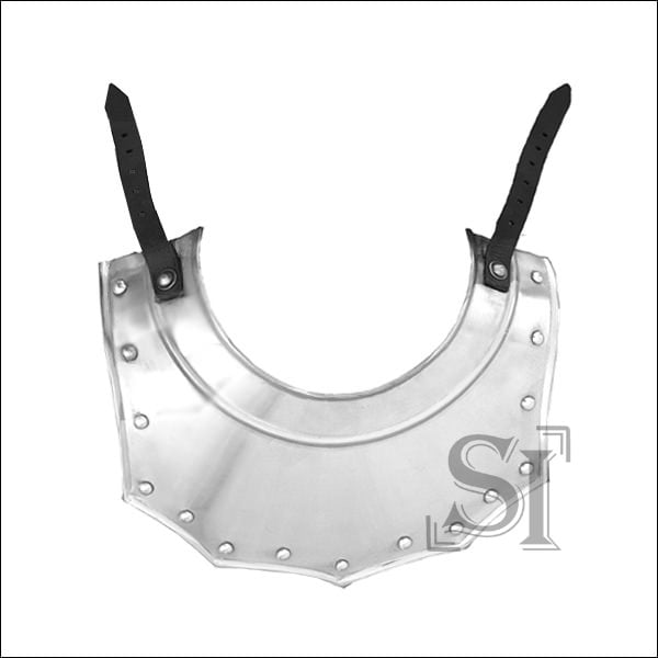 Renaissance Armor Gorget Neck Plate 16 Gauge Steel