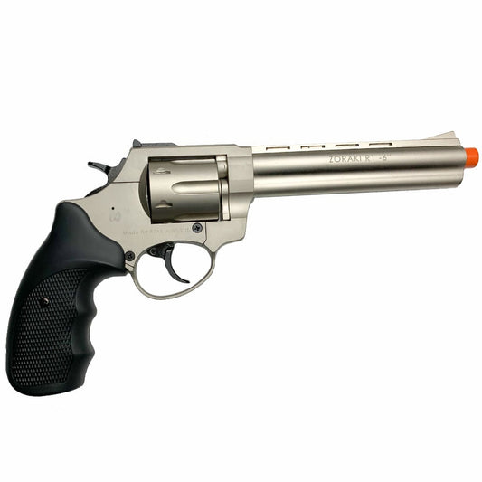Zoraki R1 6" Barrel - Front Firing Blank Gun Revolver Satin Finish