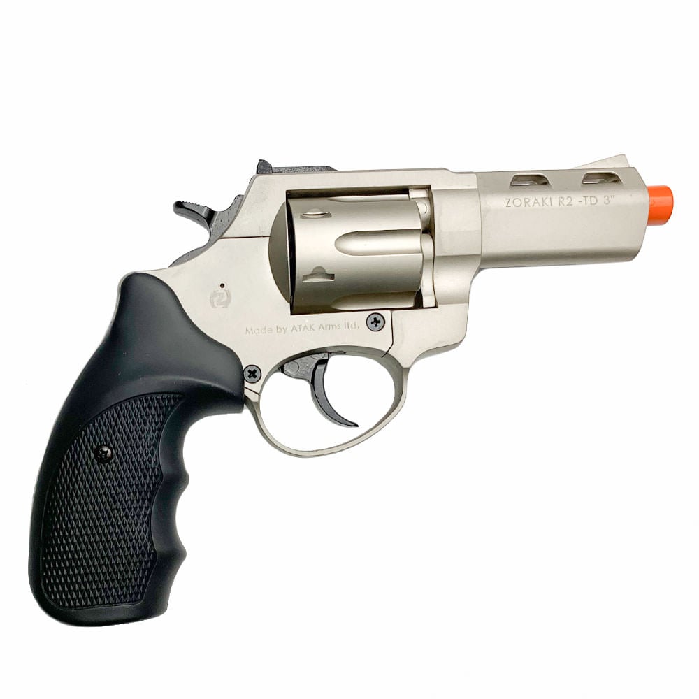Zoraki R2 3" Barrel - Front Firing Blank Gun Revolver Satin Finish
