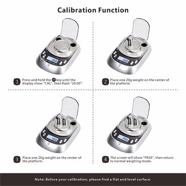Fuzion Digital Milligram Scale, 50g x 0.001g, with 7 Weighing Modes and Accessories