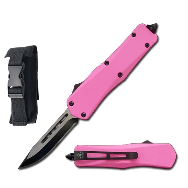 7" Pink Tactical Recon OTF Combat Knife