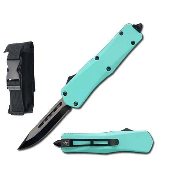 7" Turquoise Tactical Recon OTF Combat Knife