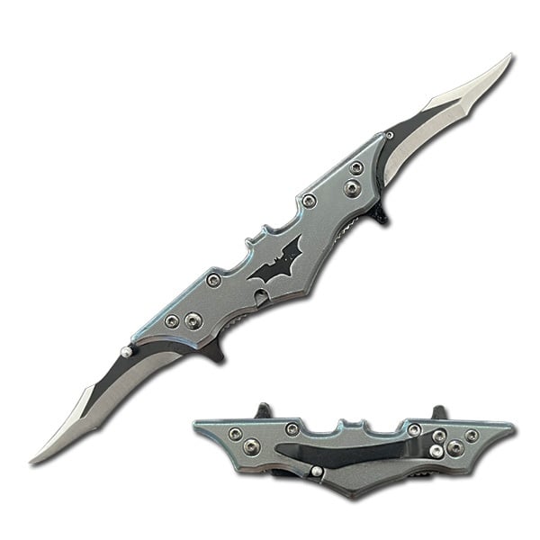 3.75" Closed Double Bladed Midnight Spring Assist Knife