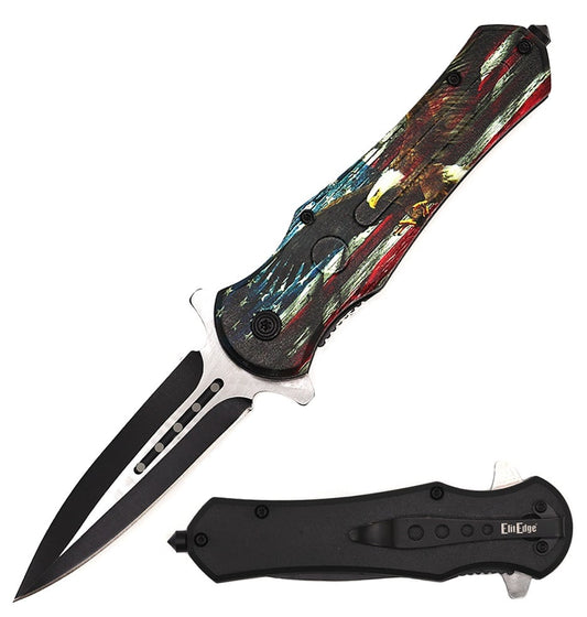 Flying Eagle Dagger Style Spring Assisted Open Folding Pocket Knife