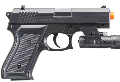 V1918A Spring Powered Airsoft Pistol with Laser & Light