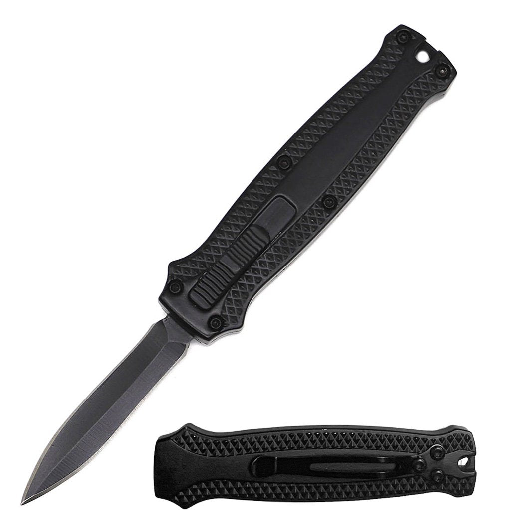 5.25" Mini Black Automatic OTF Out The Front Knife