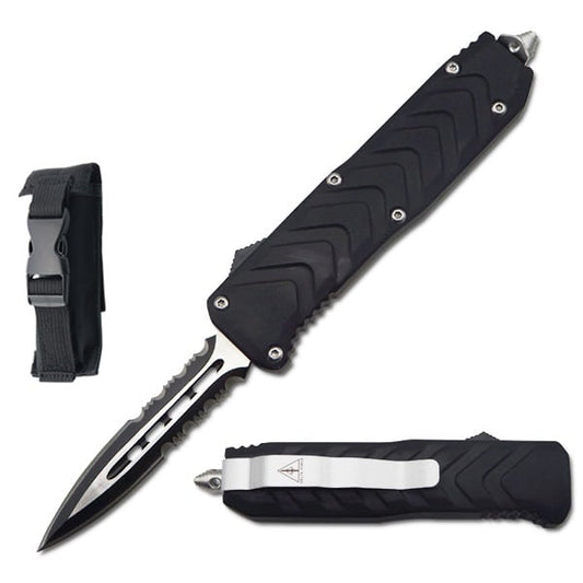 7" Dynamic Beam Automatic Out the Front Serrate Blade Knife