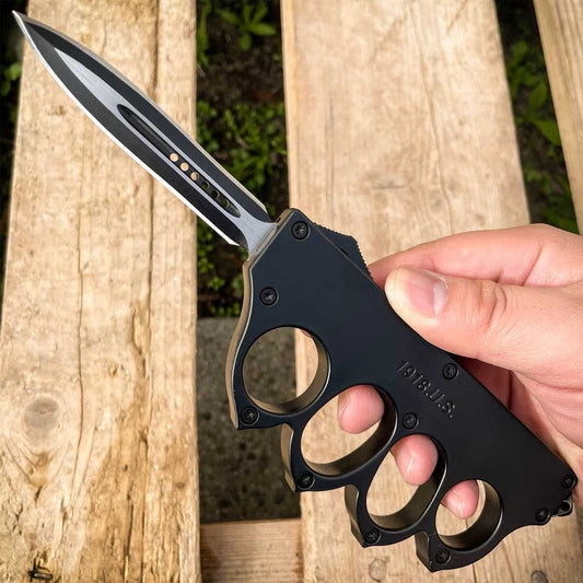 US 1918 Trench Knuckle OTF Tactical Knife