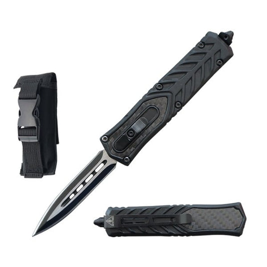 7" Everyday Carry Carbon Fiber Compact OTF Knife