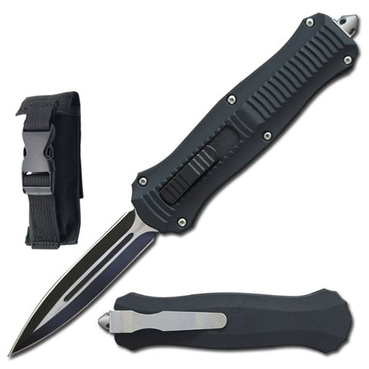 9" Automatic Demolition Rambler Black OTF Knife