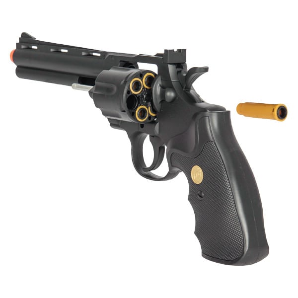 G36B Spring Powered Airsoft Revolver Old West BLACK