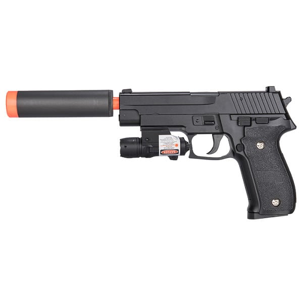 G26A FPS-250 226 Metal Spring Airsoft Pistol With Red Dot Laser