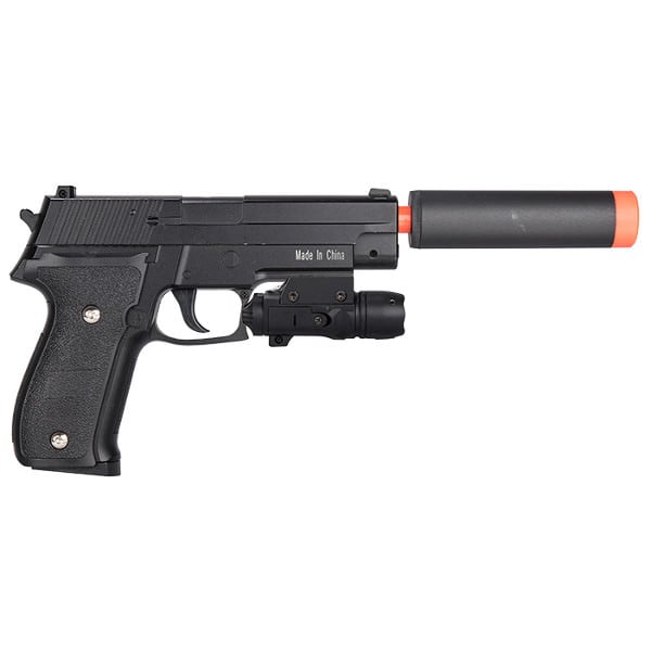 G26A FPS-250 226 Metal Spring Airsoft Pistol With Red Dot Laser