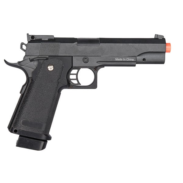 G6H M1911 1911 A1 Metal Airsoft Spring Pistol with Quick Release Holster