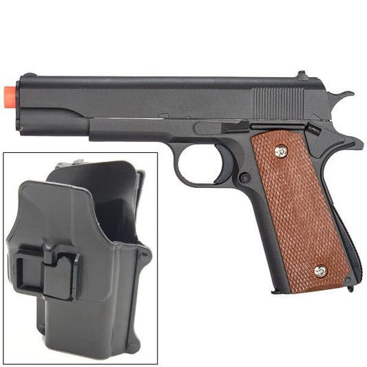 M1911 Replica Airsoft Spring Pistol Metal with Quick Release Holster