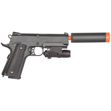 G25A K Warrior Metal Airsoft Spring Pistol With Red Dot Laser