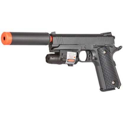 G25A K Warrior Metal Airsoft Spring Pistol With Red Dot Laser