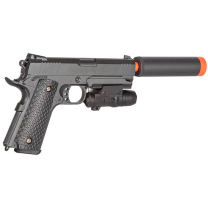 G25A K Warrior Metal Airsoft Spring Pistol With Red Dot Laser